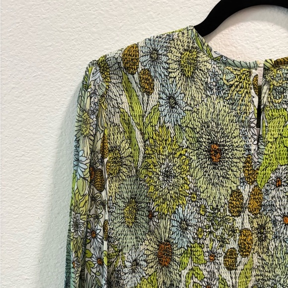 NWT blank london green floral blouse, size S - Picture 8 of 8